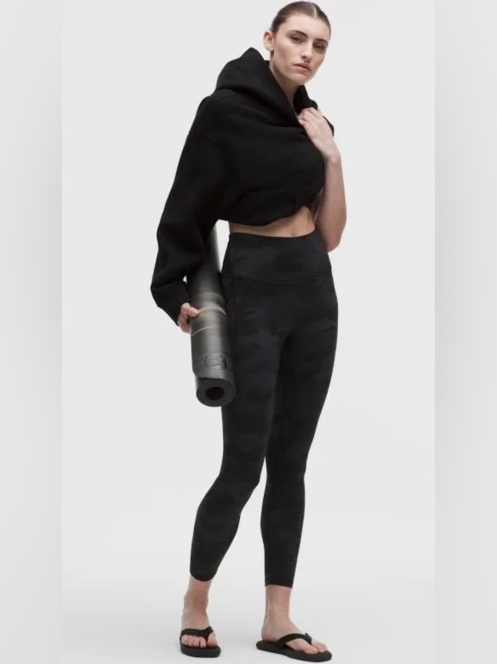 High-Waist Black Camo Leggings : Lululemon Align with Pockets